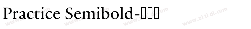 Practice Semibold字体转换
